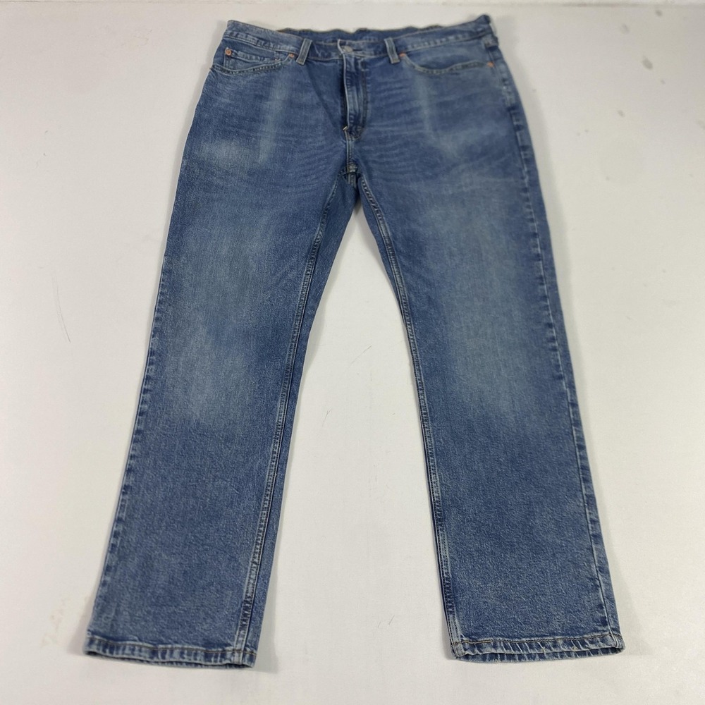 Levis 514 Jeans Mens 38x30 Blue Medium Wash Straight Leg Denim WaterLess Pants